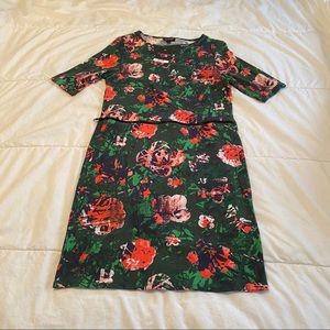NWT- TOPSHOP Floral Abstract Bodycon